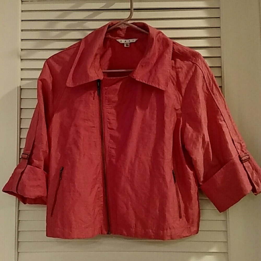 CAbi Coral Moto Jacket